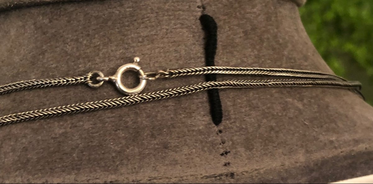 Napoleon Ili Silver Long Necklace-photo-3