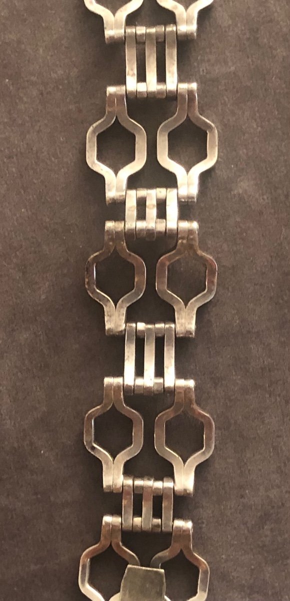 Art-deco Metal Bracelet-photo-3