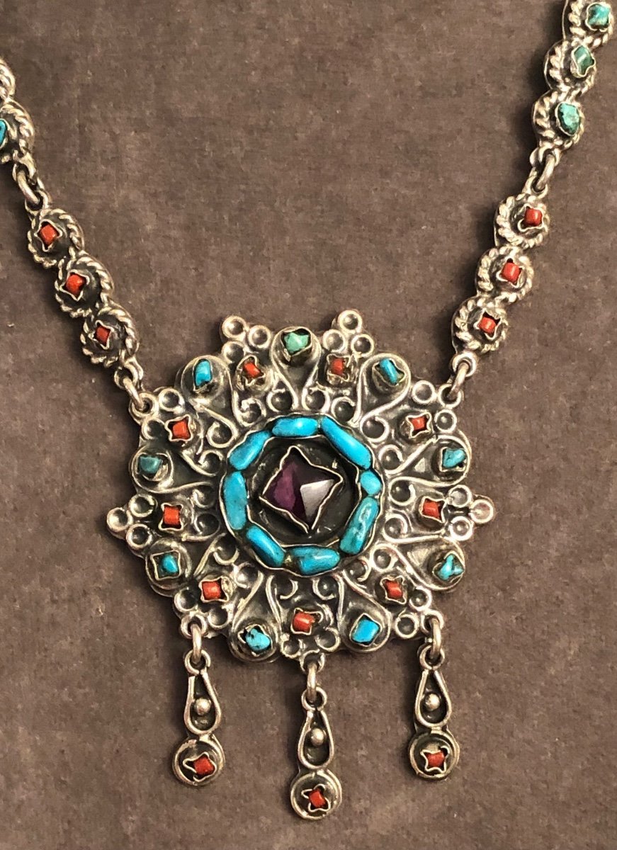 Mexican Silver Necklace -photo-2