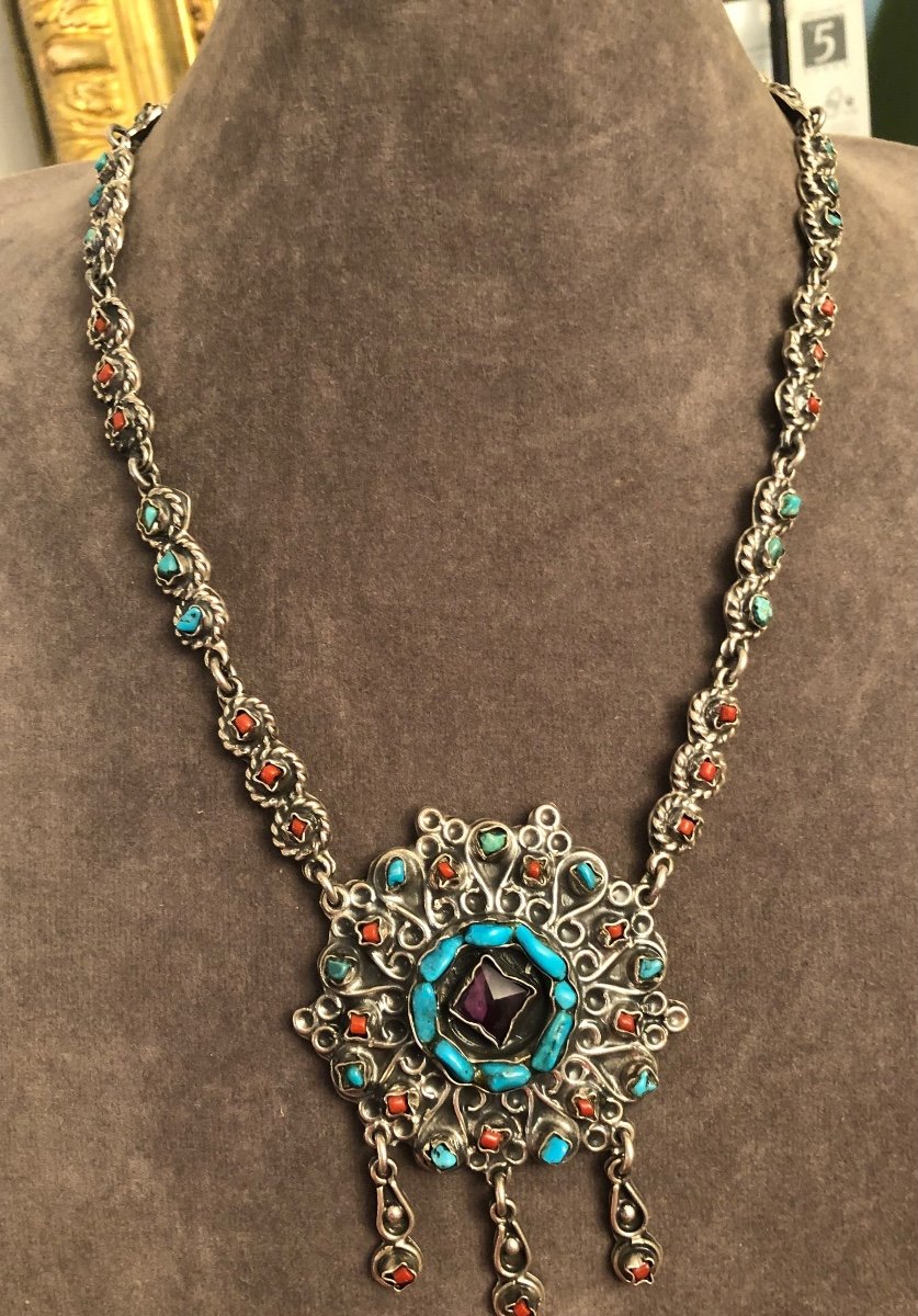 Mexican Silver Necklace -photo-4