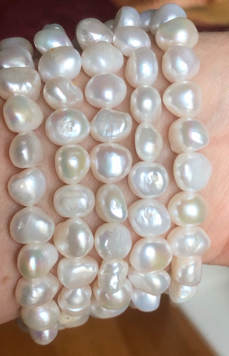 Cameo Bracelet / Baroque Pearls -photo-2