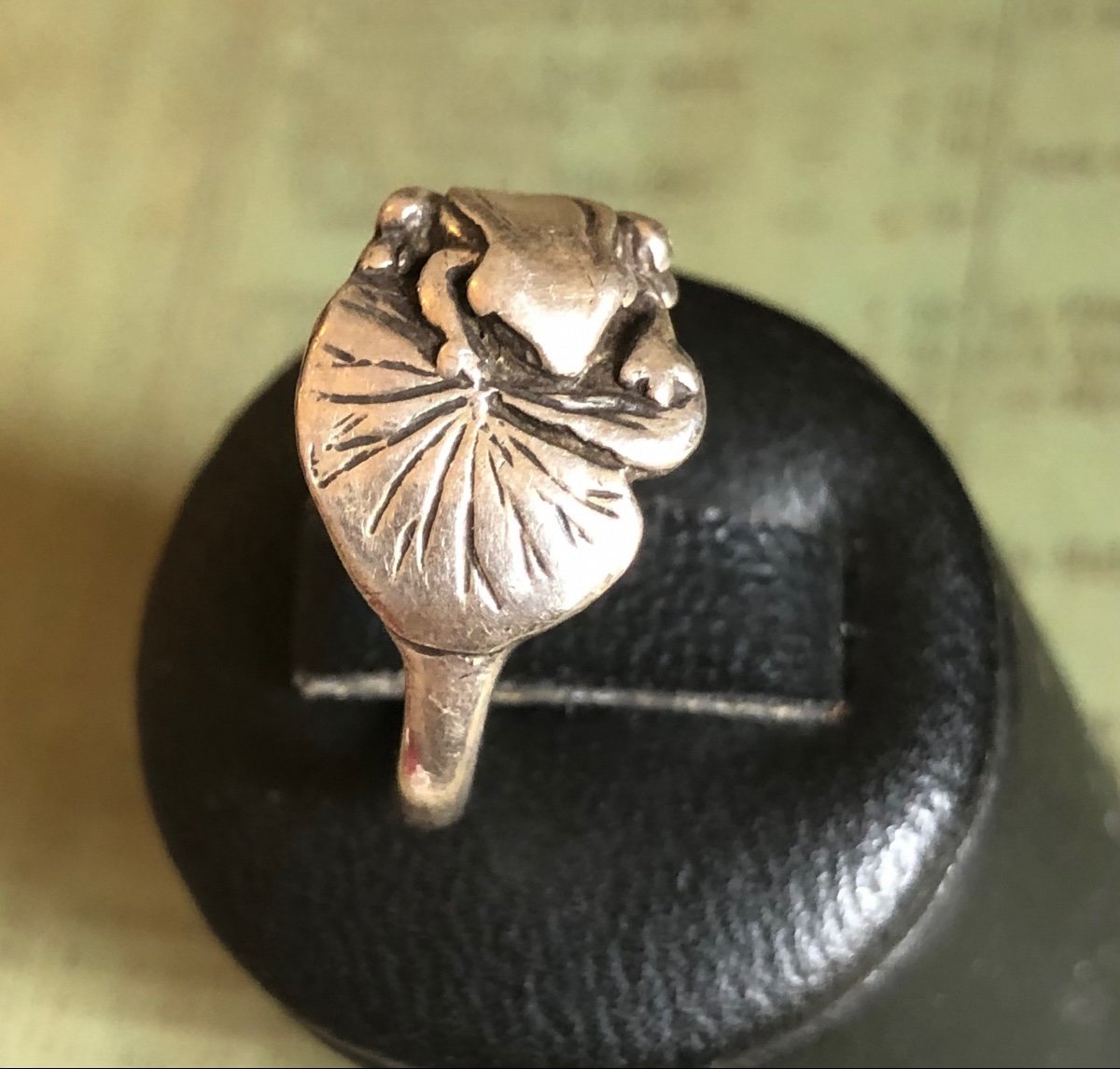 Art Nouveau Silver Ring -photo-4