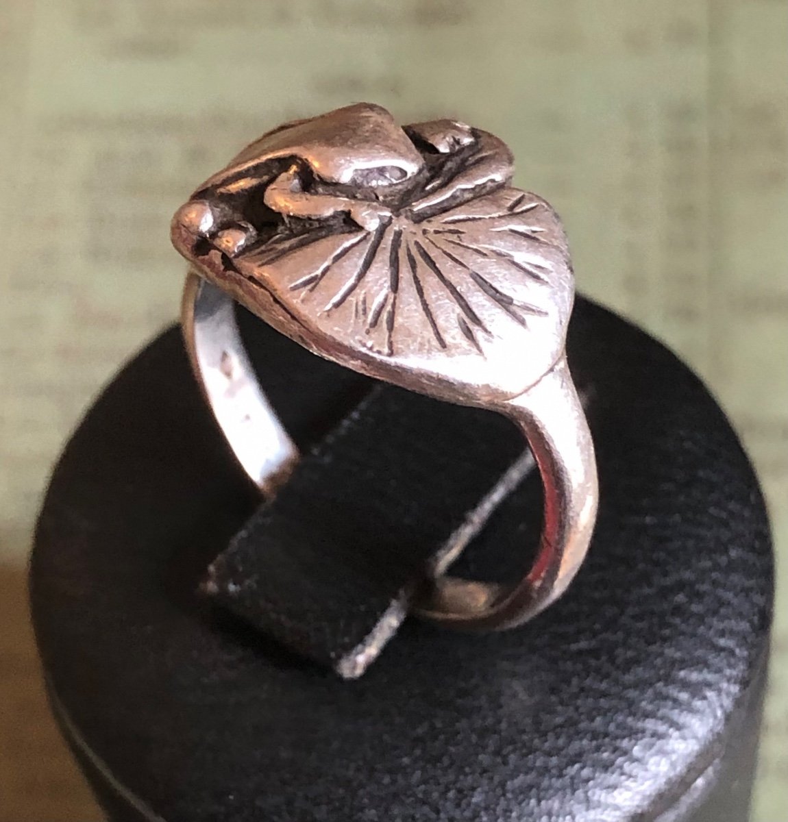 Art Nouveau Silver Ring -photo-5