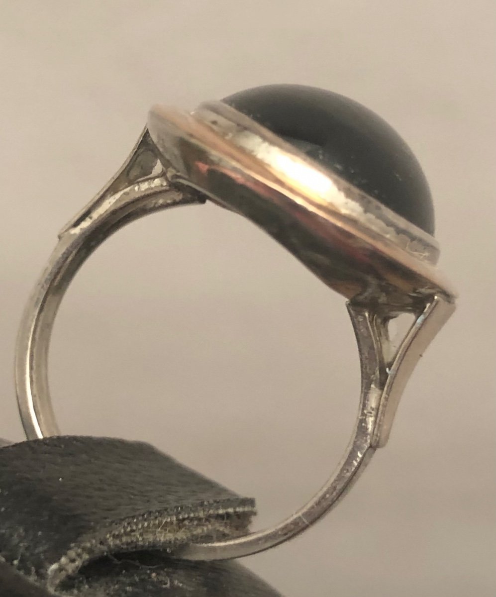 Art Deco Silver Ring -photo-4