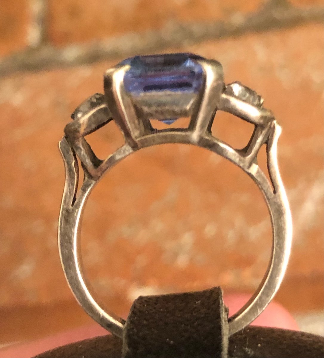 Art Deco Silver Ring -photo-3