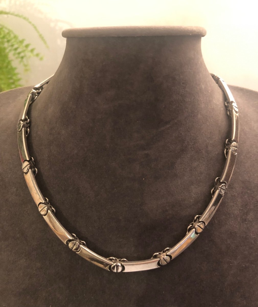 Mexican Silver Necklace -photo-2