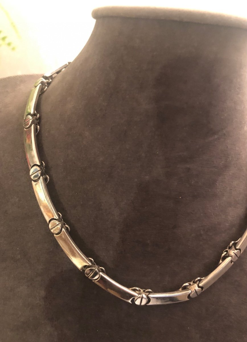 Mexican Silver Necklace -photo-3