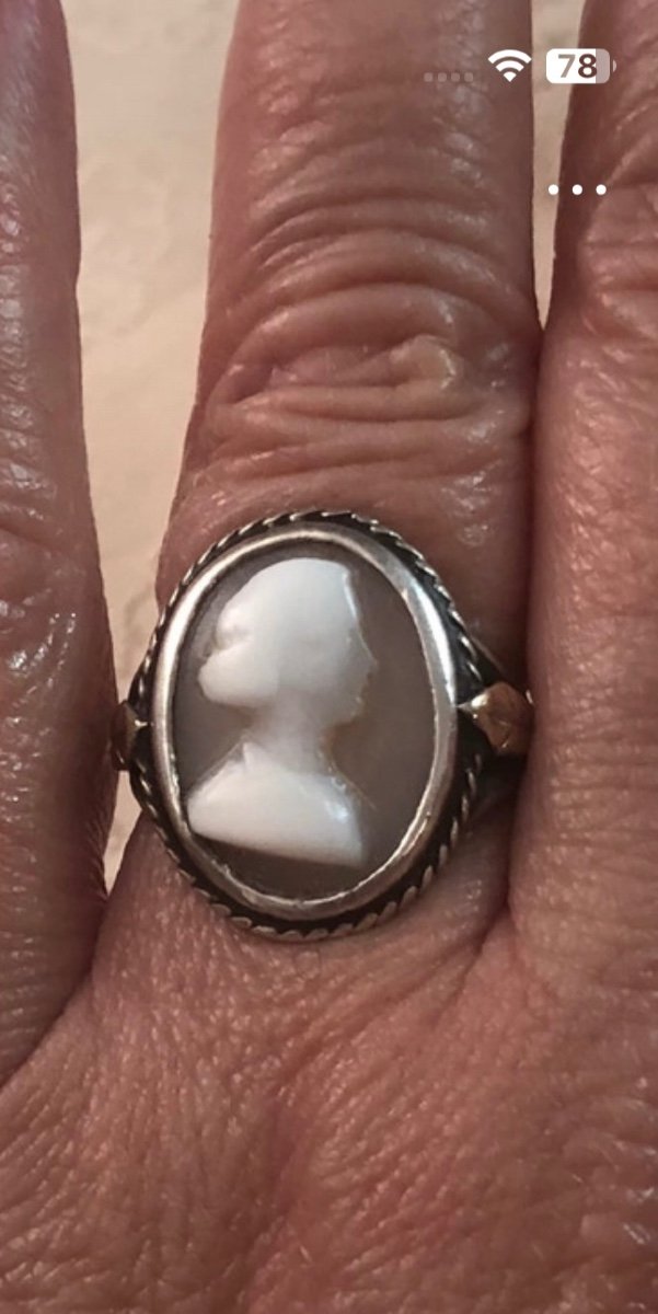 Silver Ring /cameo -photo-4