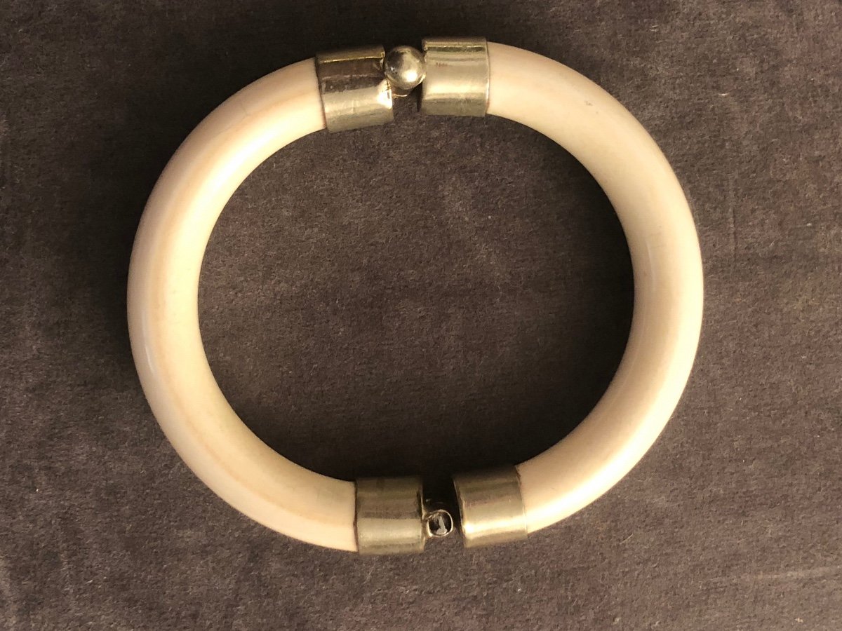 Bracelet Ivoire /argent -photo-2