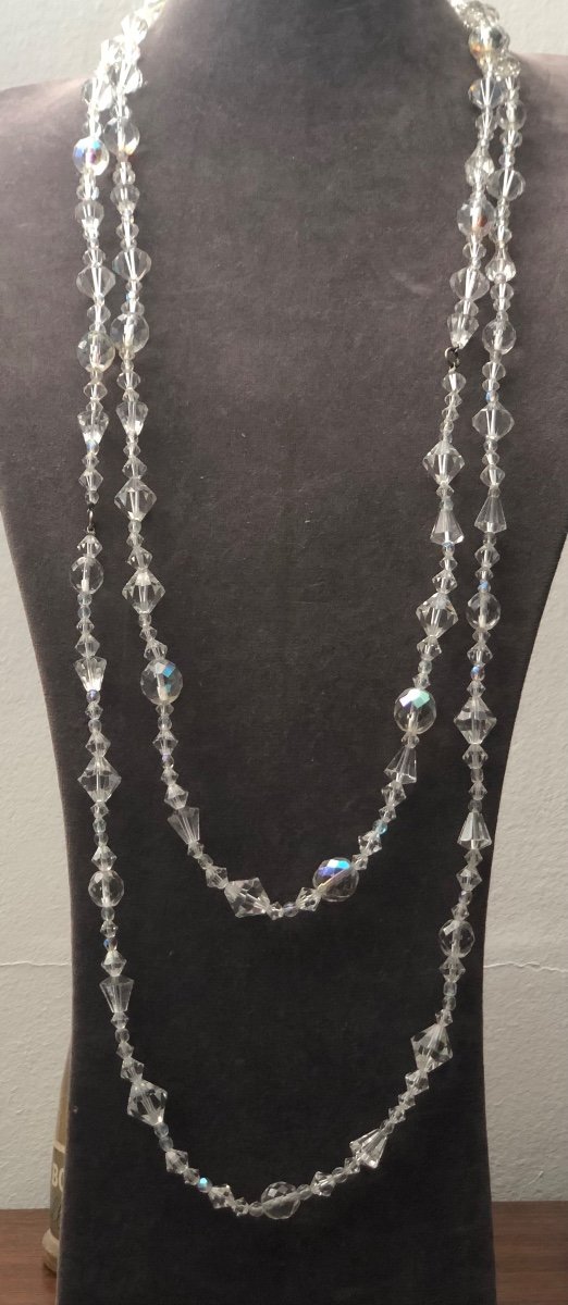 Long Crystal Necklace 