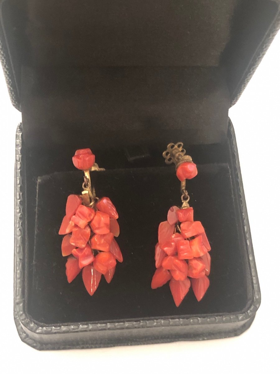 Napoleon III Coral Earrings-photo-1