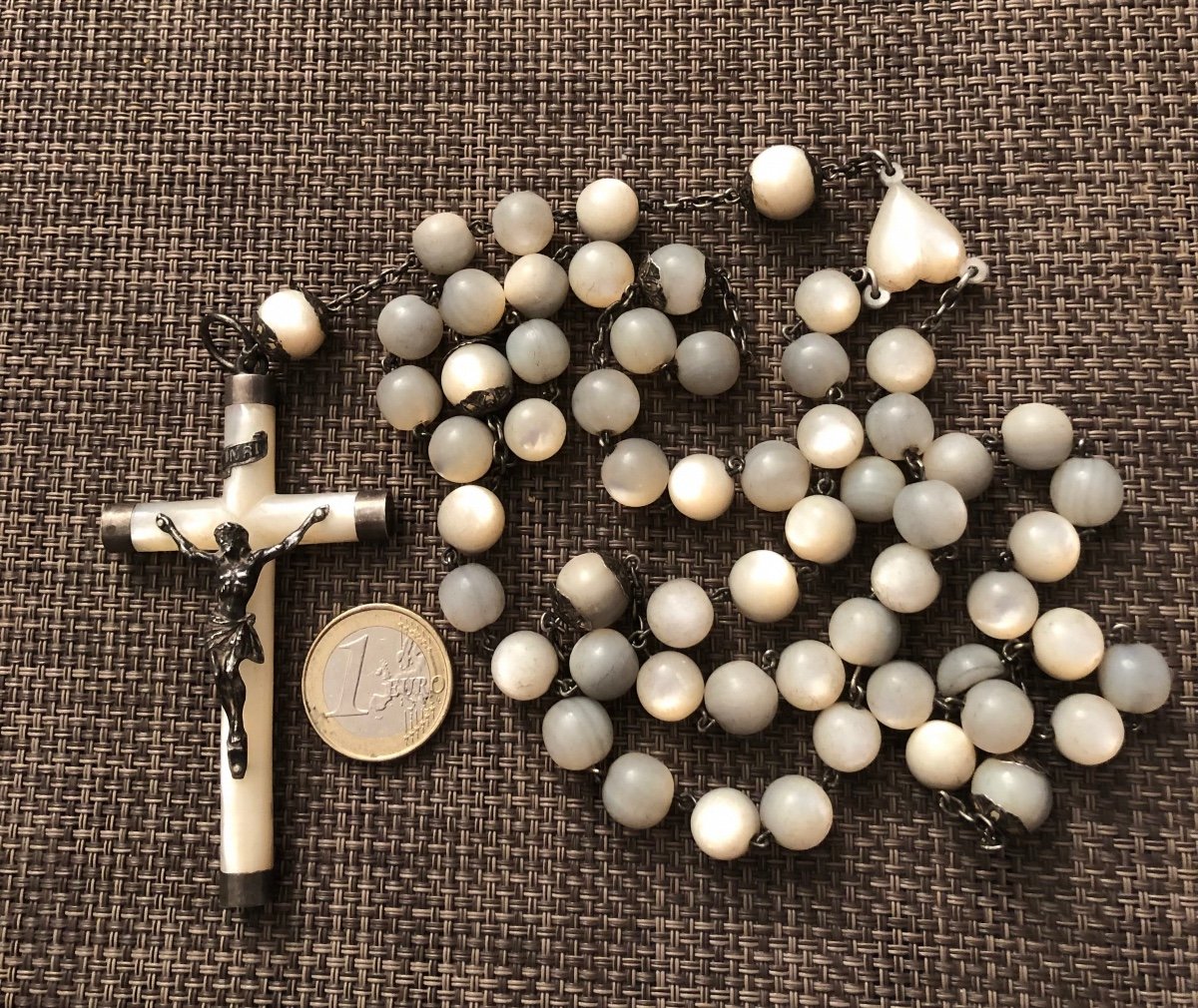 Silver And Mother-of-pearl Rosary -photo-5