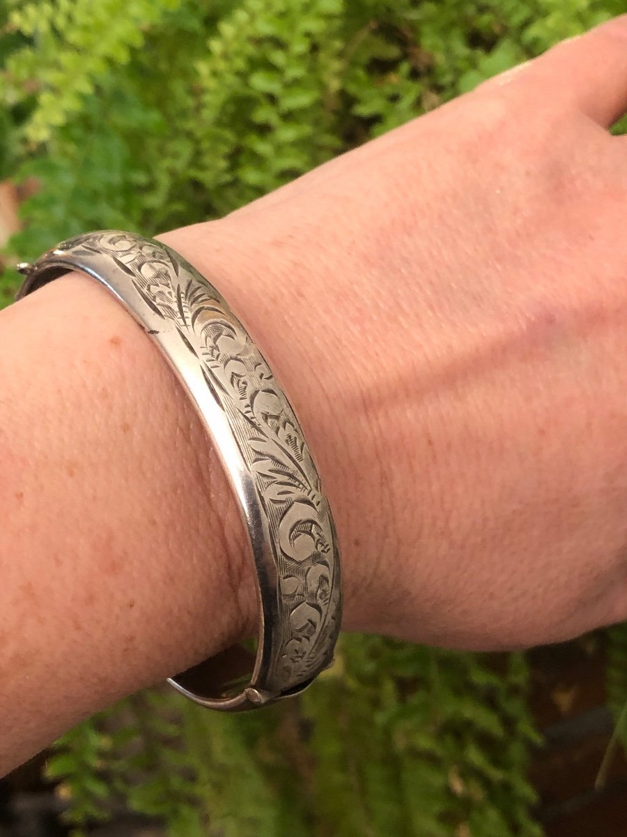 Semi-rigid Silver Bracelet -photo-2