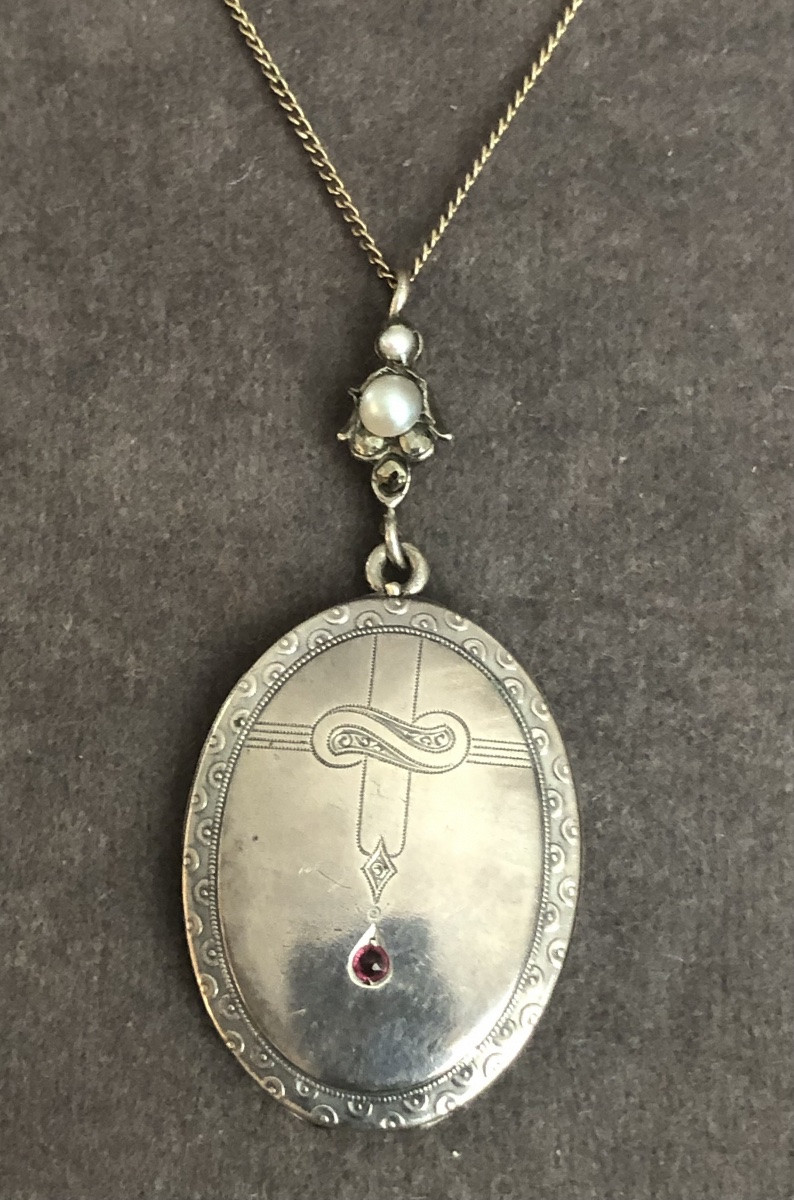 Pendentif- Reliquaire Argent -photo-4