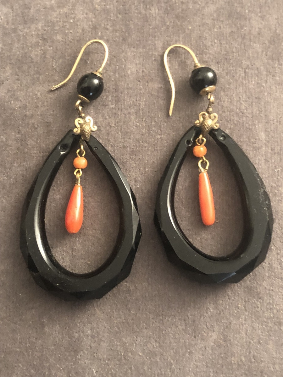 Boucles D’oreilles 19ème -photo-2