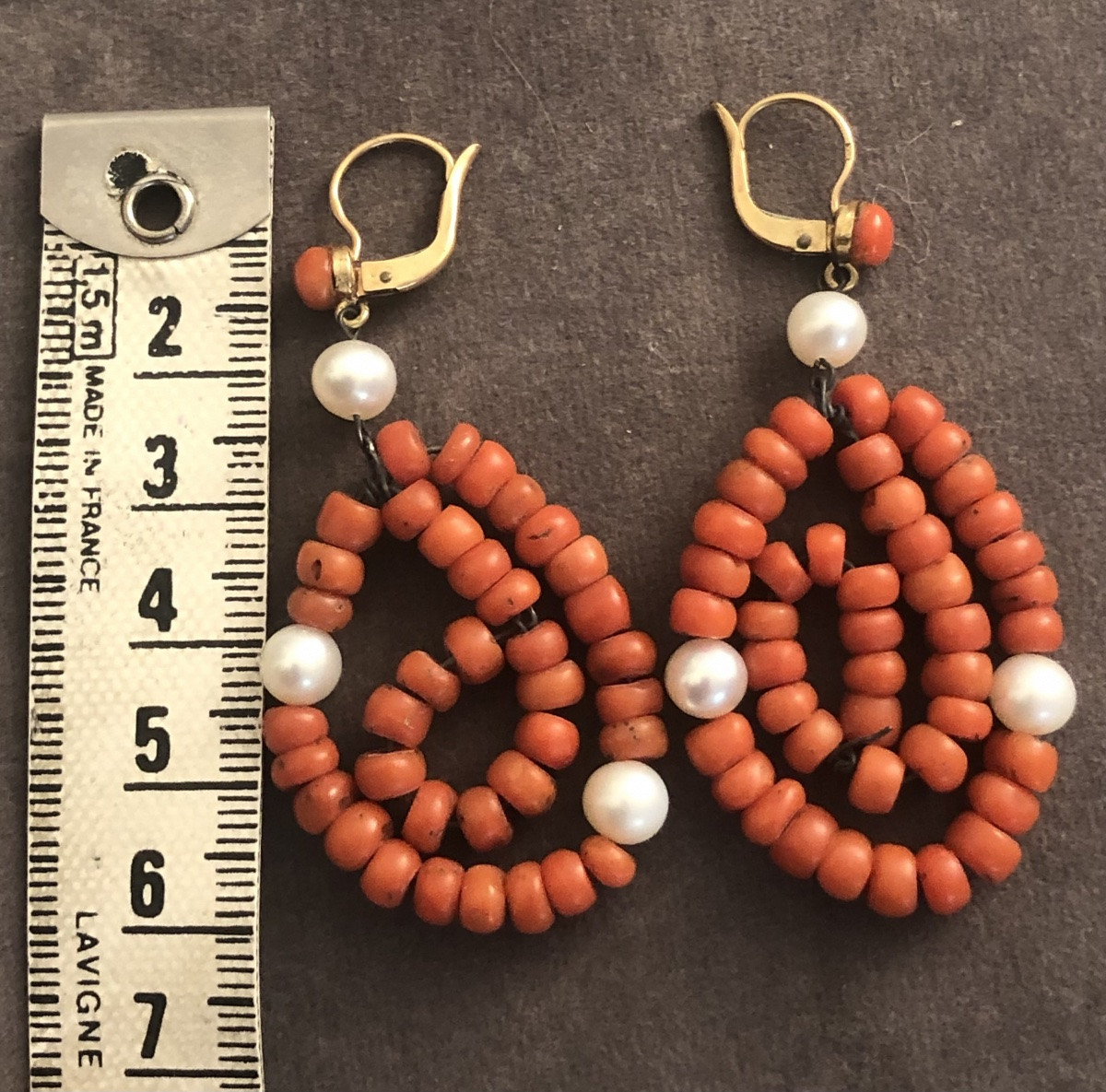 Boucles D’oreilles Corail -photo-1