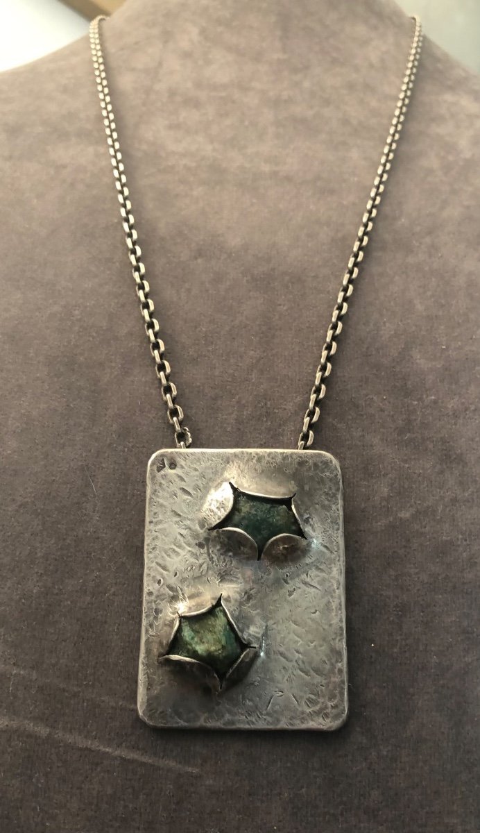 Silver/turquoise Pendant-photo-2