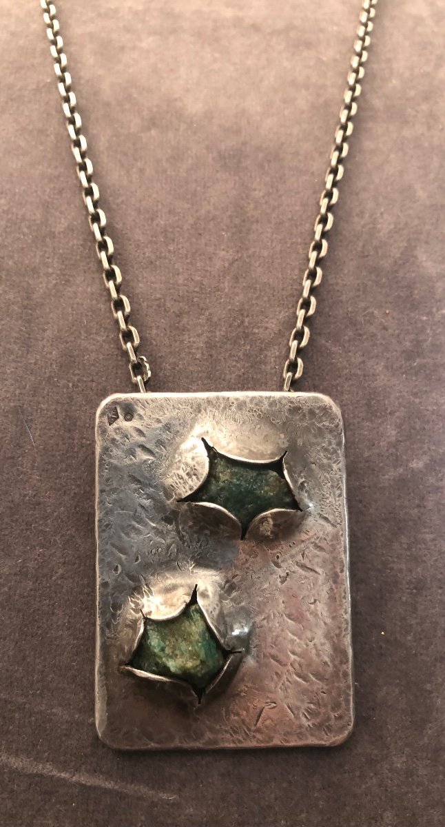 Silver/turquoise Pendant-photo-4