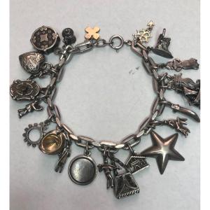 Silver Bracelet/charms