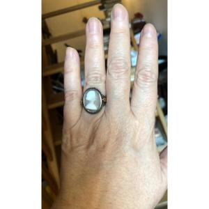 Silver Ring /cameo 