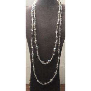 Long Crystal Necklace 