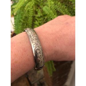 Semi-rigid Silver Bracelet 