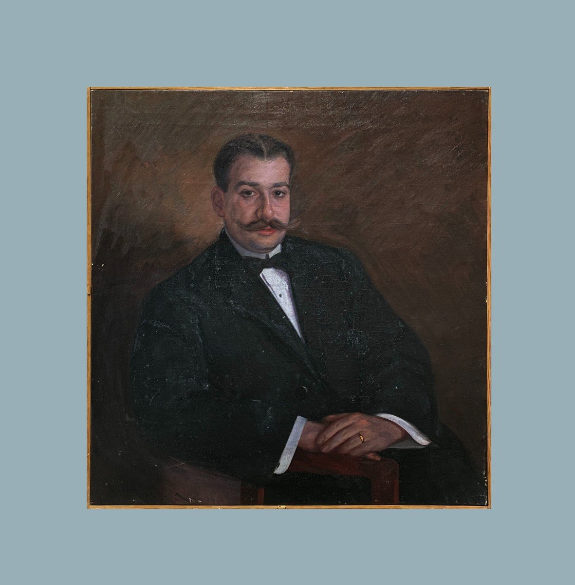 école Espagnole (début XXème) - Portrait Monsieur