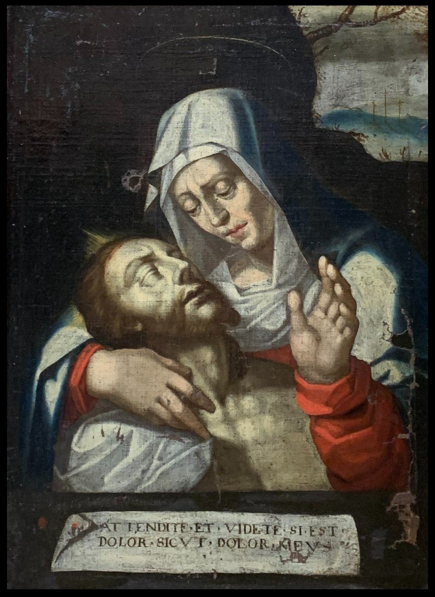 Flemish School (17th Century) - Pietà-photo-2