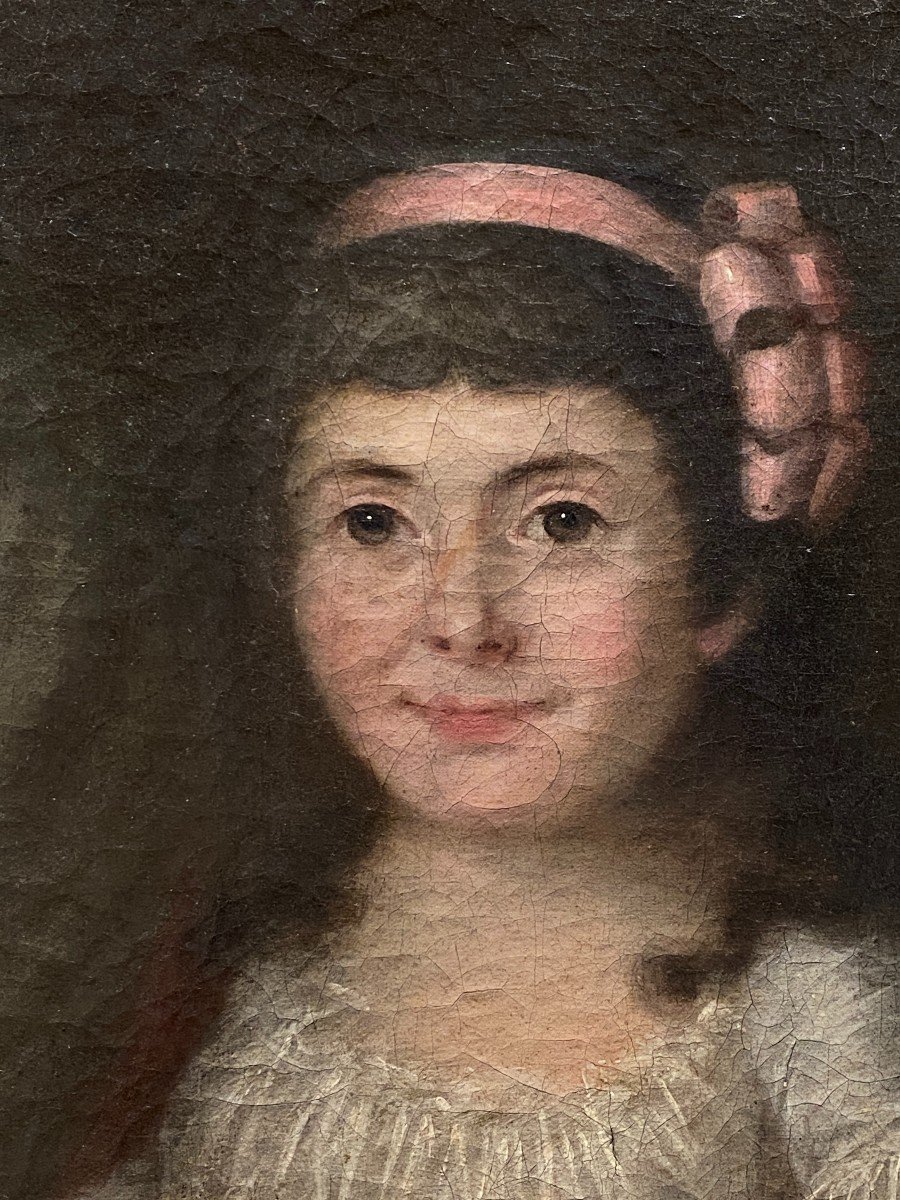 Entourage De Goya (c. 1800) - Portrait De Jeune Fille Avec Gouvernante-photo-2