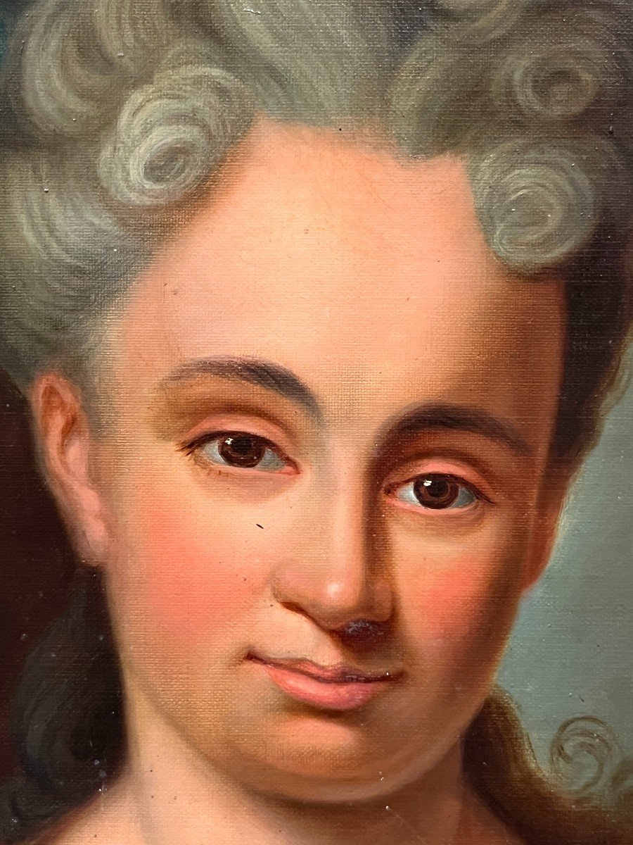 école Française (fin XIXème) - Portrait De Maria Léczynska-photo-2