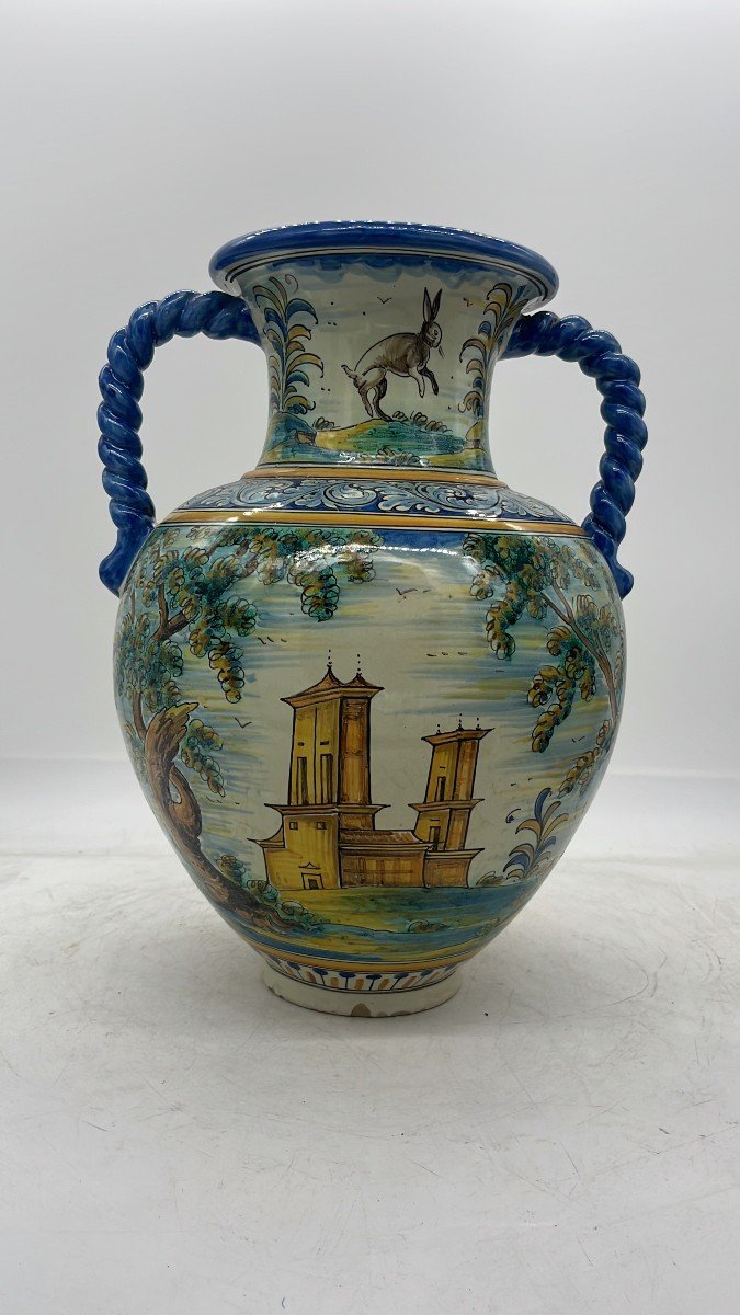 Magnifique Vase Ruiz De Luna - Talavera, C. 1930-photo-3