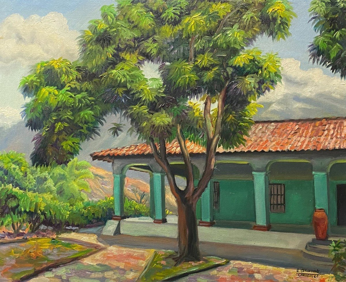 José Antonio Aranaz (1948-2013) - l'Hacienda De Urbina Au Mont Avila, Pas Loin De Caracas-photo-2