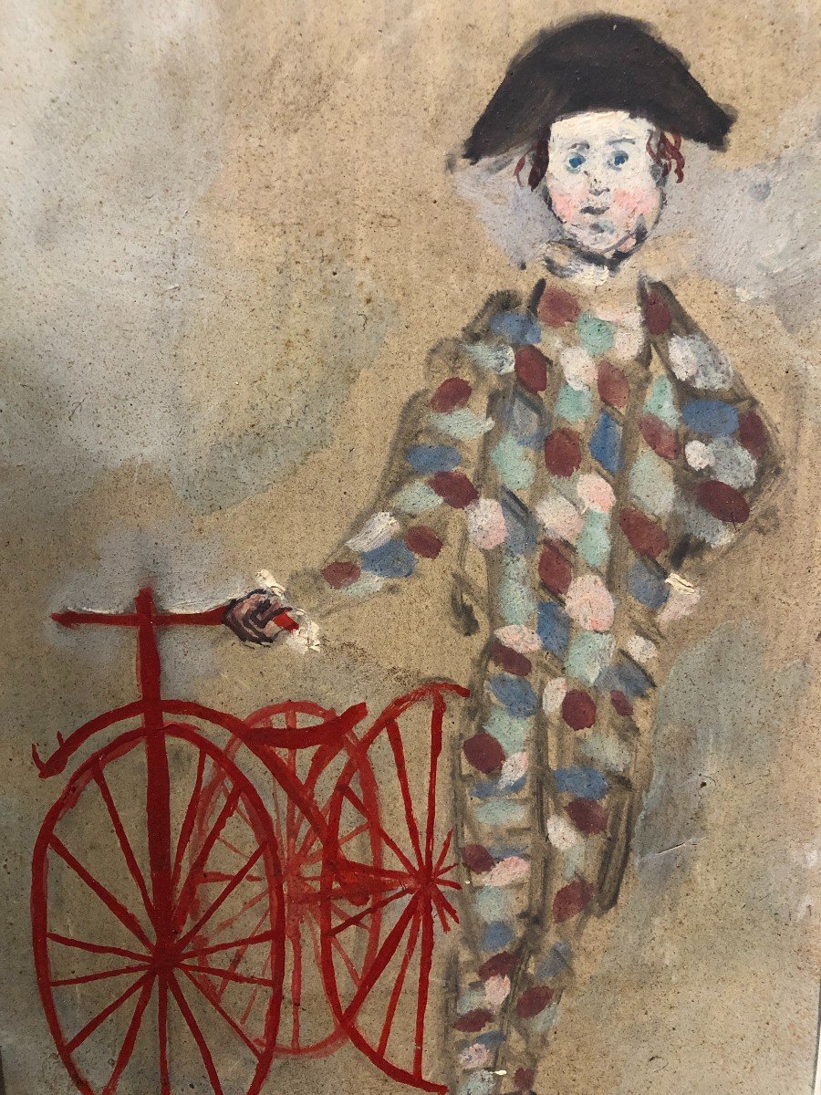 Paul Lucien Dessau (1909-1999) - Little Harlequin With Tricycle-photo-2
