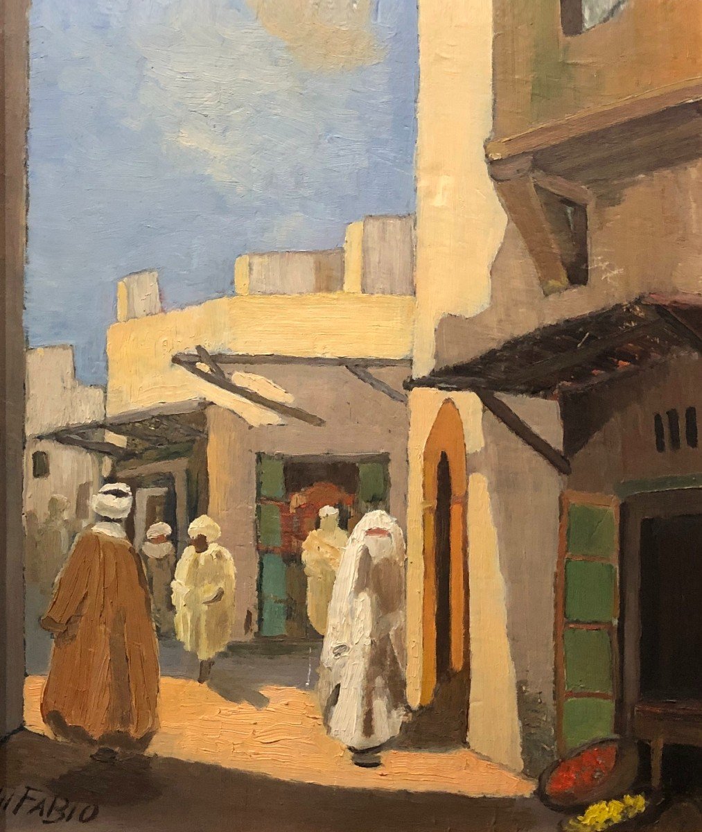 Orientalist School (1930s) - At The Souk-photo-2