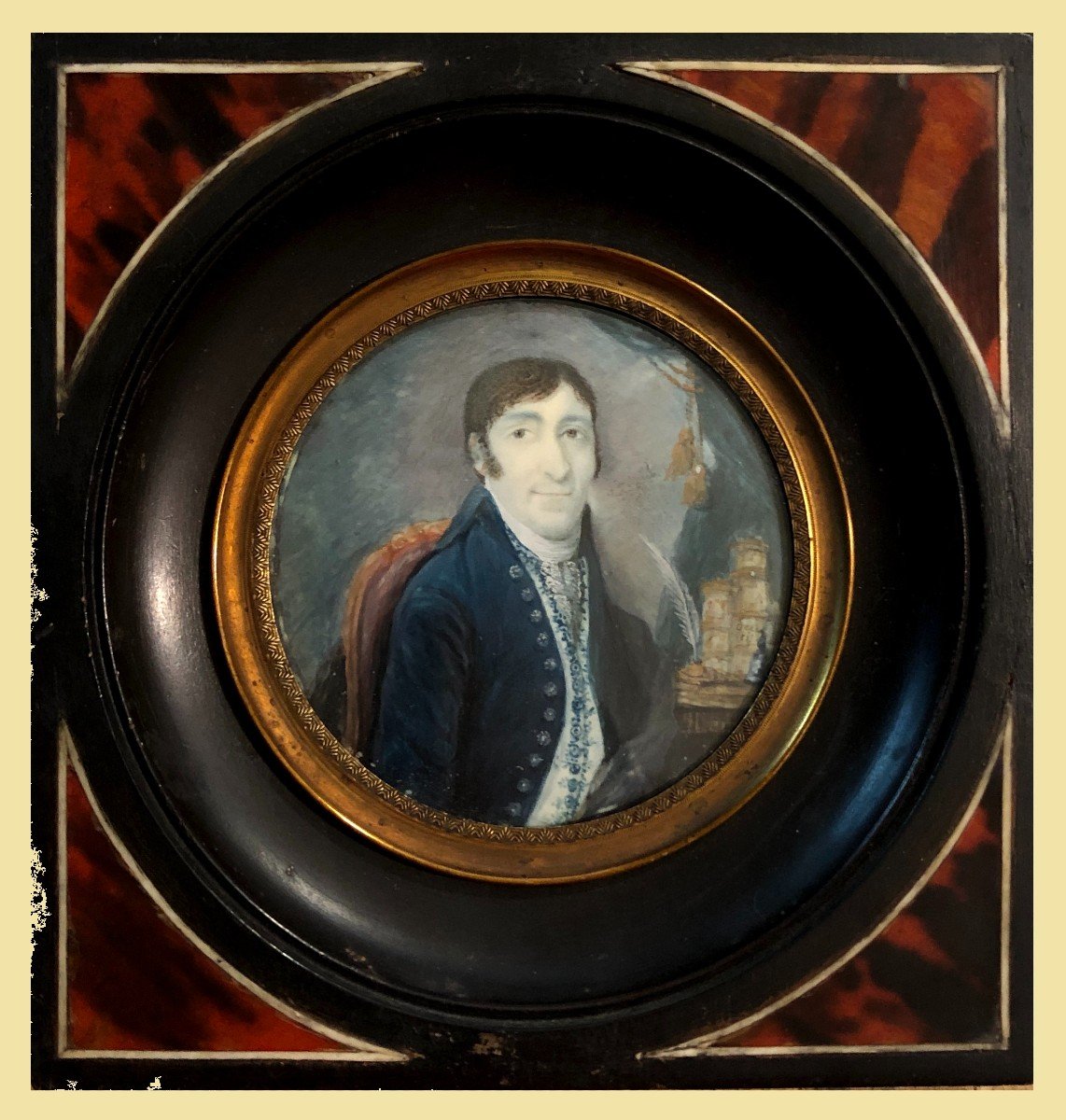 école Française (c. 1800) - Miniature Juriste