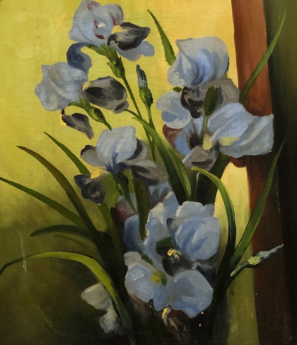 French School (1930s) - Blue Iris-photo-2