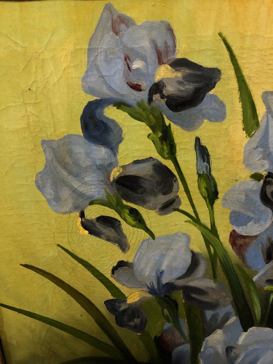 French School (1930s) - Blue Iris-photo-3