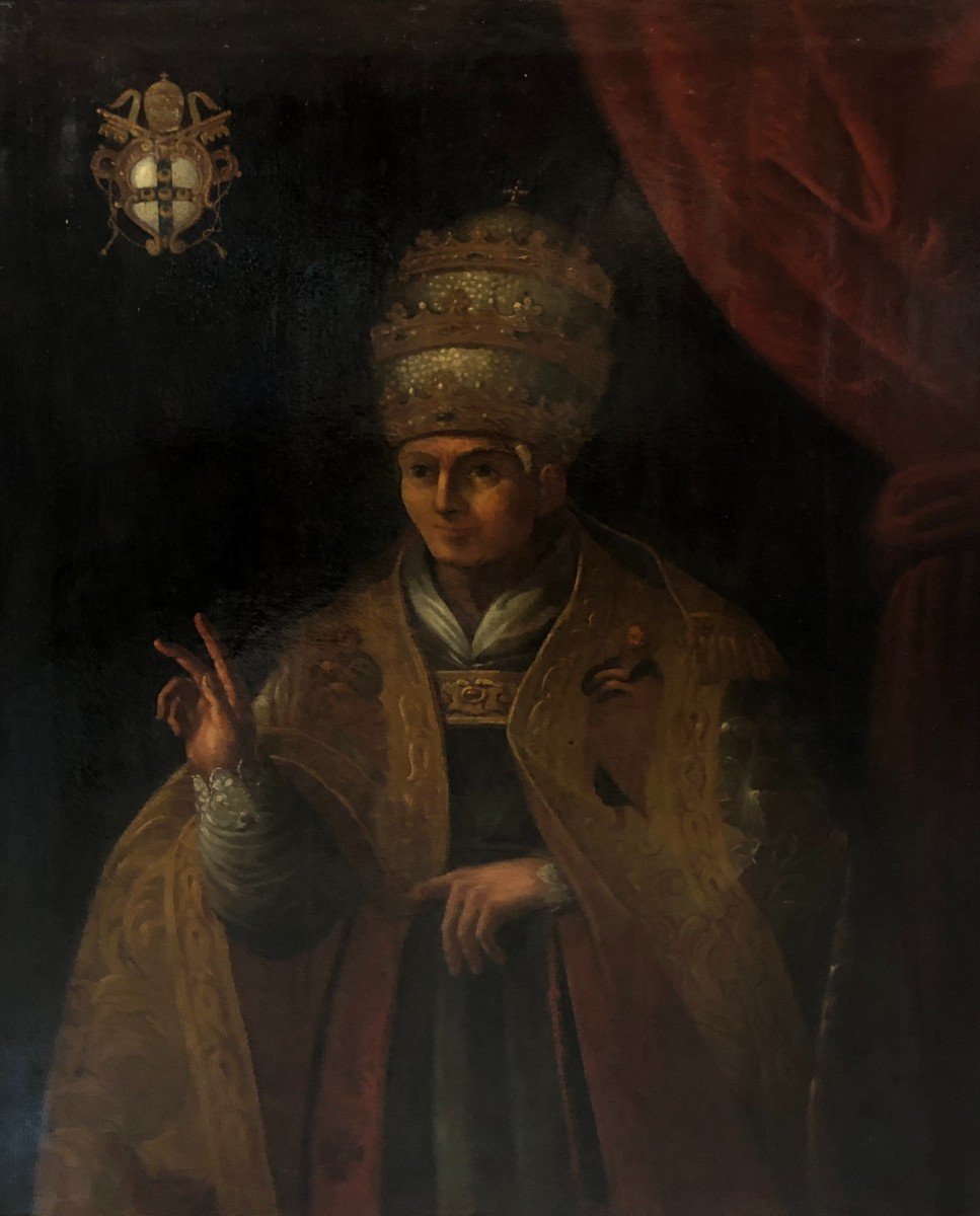 école Toscane (xviiième) - Portrait Du Pape Pius III Piccolomini-photo-2