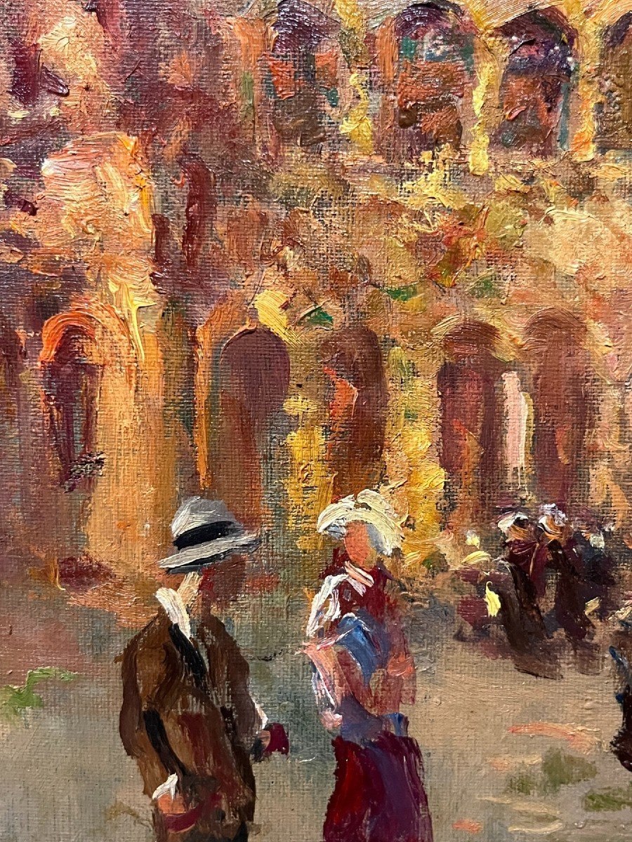 Cecilio Pla (1860-1934) - Rome: The Visit To The Colosseum-photo-2