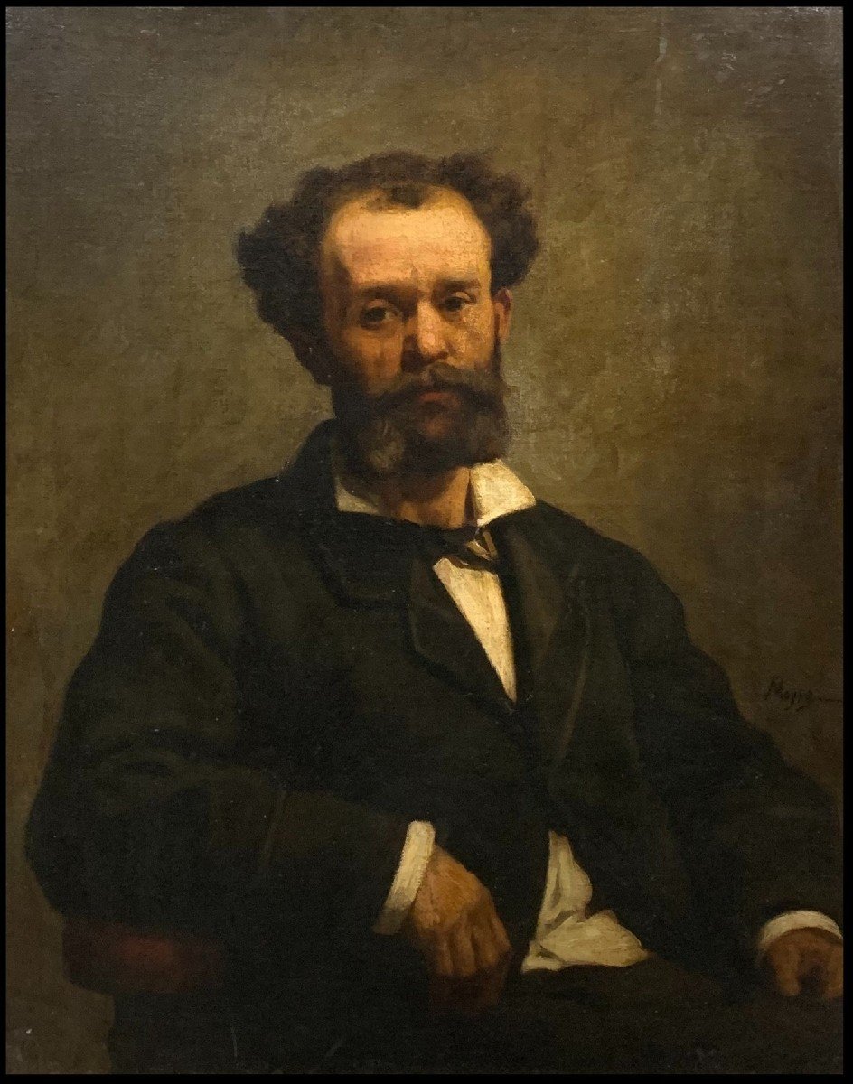 Edouard Moyse (1827-1909) - Portrait De Gentilhomme-photo-2