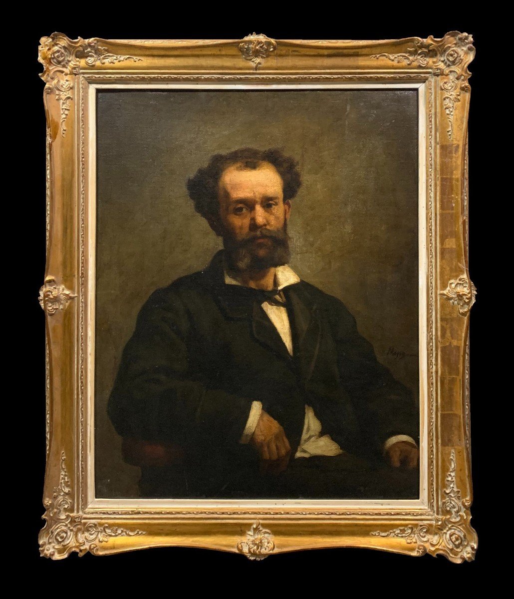 Edouard Moyse (1827-1909) - Portrait De Gentilhomme