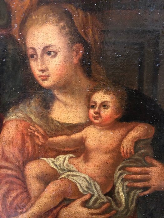 école Du Nord De l'Italie (xvii) - La Sainte Famille Avec Sainte Isabelle Et Saint Zacarie-photo-3