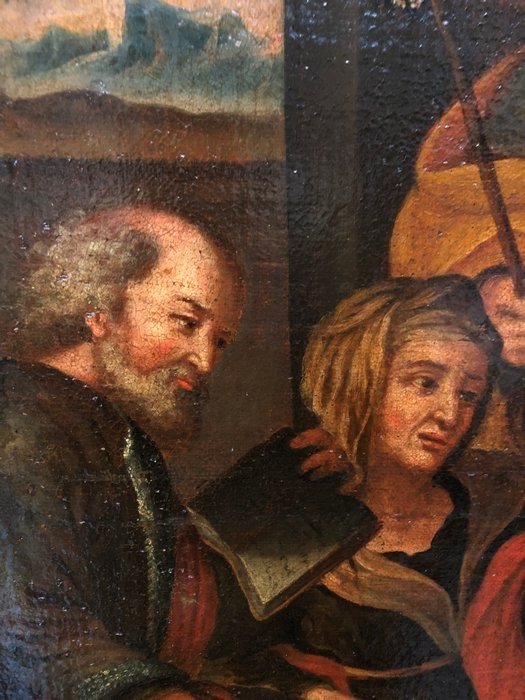 école Du Nord De l'Italie (xvii) - La Sainte Famille Avec Sainte Isabelle Et Saint Zacarie-photo-4