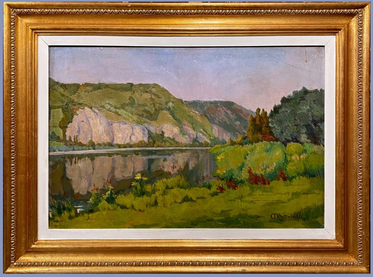 Jean Arnaviellhe (1881-1961) - Une Vaine Montagne Se Regarde Dans Un Miroir d'Eaux Calmes