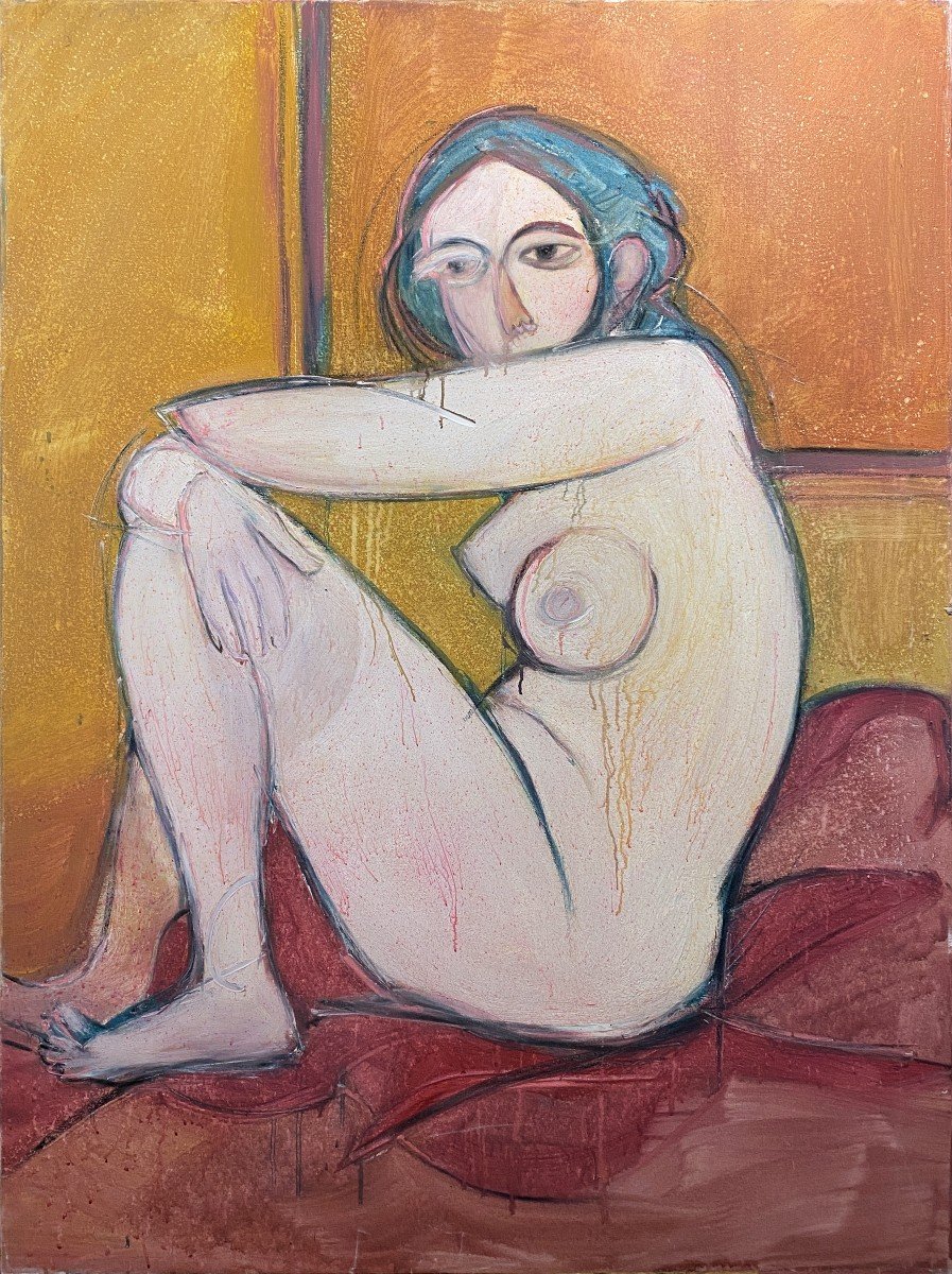 Contemporary Spanish School - Large Female Nude 