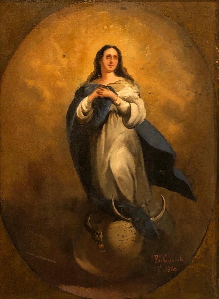 Federico Guisasola Y Lasala (1830-1882) - The Immaculate Conception-photo-3