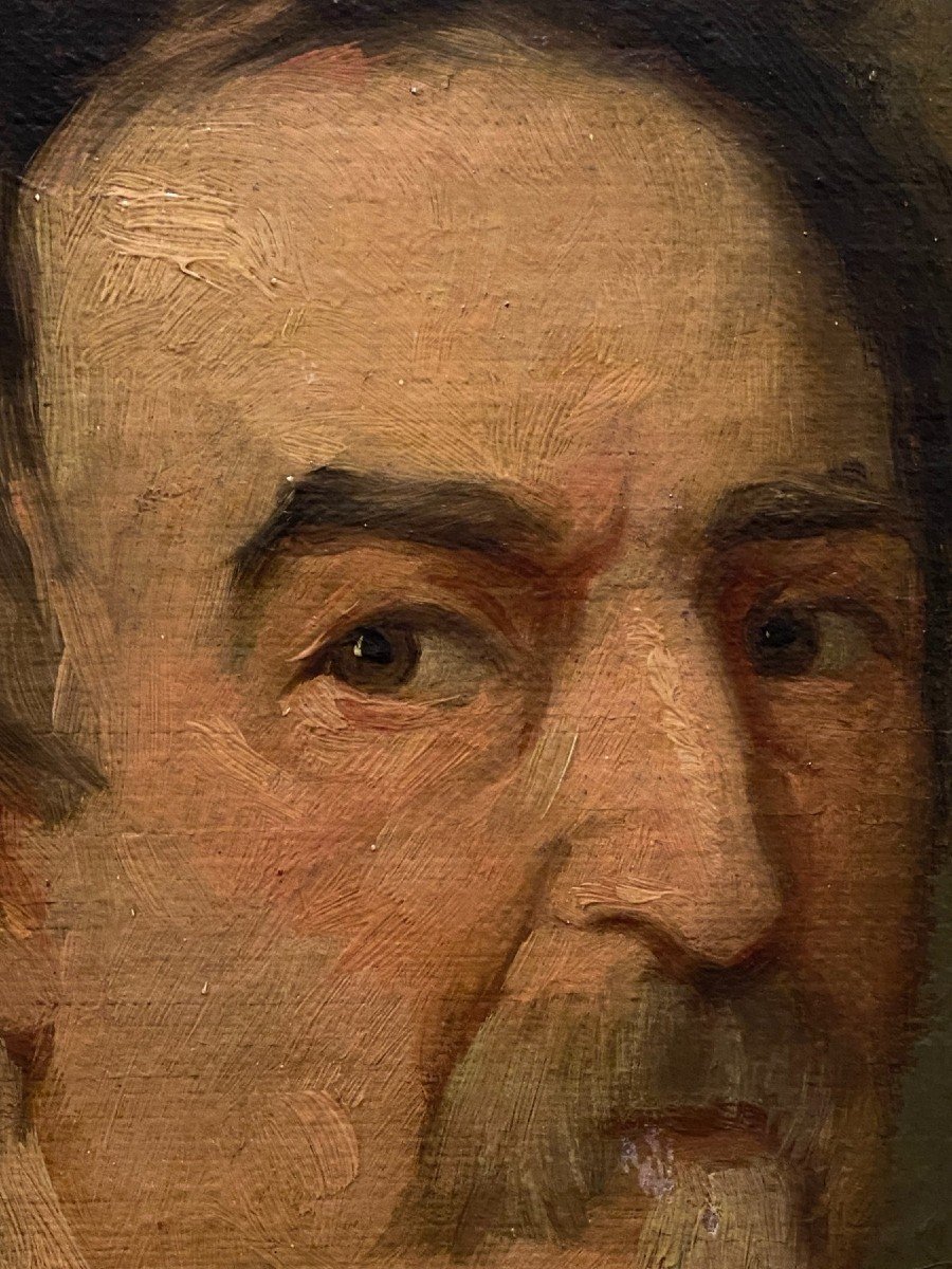 Josep Nin I Tudó (1840-1908) - Portrait Du Peintre Carlos Luis De Ribera, Maître Du Artiste-photo-2