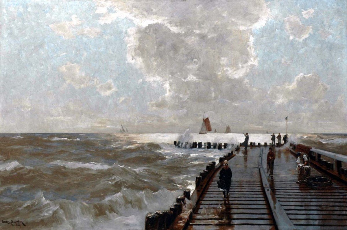 Erwin Carl Wilhelm Günther (1864-1927) - The Pier-photo-4