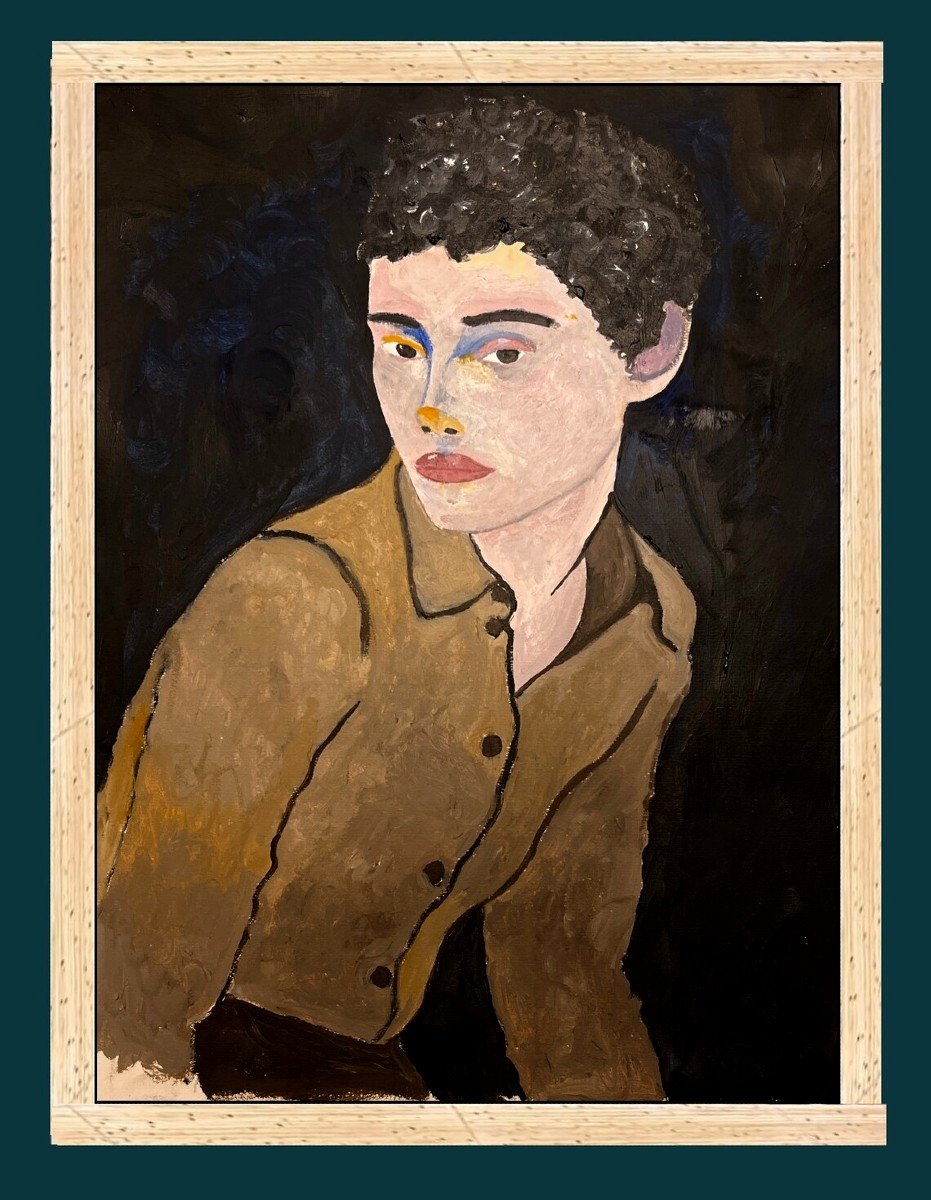 école Espagnole Contemporaine - Portrait Intime