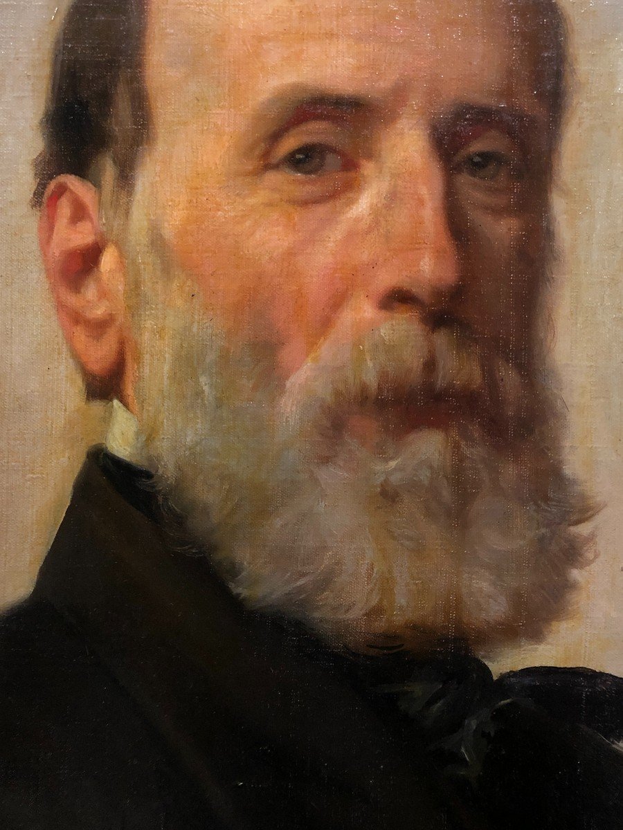 Federico De Madrazo (1815-1894) - Portrait Du Peintre Miguel Miranda Y Rendón-photo-3